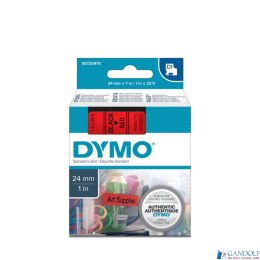 Taśma DYMO D1 - 24 mm x 7 m, czarny / czerwony S0720970 do drukarek etykiet