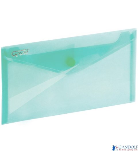 Teczka kopertowa na zatrzask DL ZP-046 zielona GRAND 120-1871