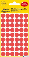 Kółka do zaznaczania 3141 Q12 5ark. czerwone trwałe, Avery Zweckform