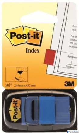 Zakładki indeksujące POST-IT 25x43mm niebieskie 680-2 50sztuk 3M