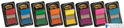 Zakładki indeksujące POST-IT 25x43mm niebieskie 680-2 50sztuk 3M Zakładki indeksujące POST-IT 25x43mm niebieskie 680-2 50sztuk 3M