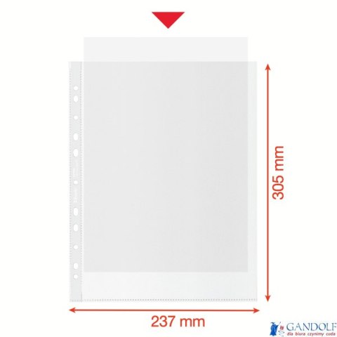 Koszulka groszkowa Recycled Premium PP 100 mic. A4, 627504, MAXI , 50 szt. Esselte 627504