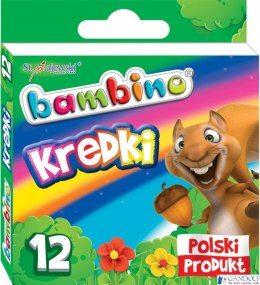 Kredki BAMBINO 12kolorów w pudełku kartonowym St.Majewski