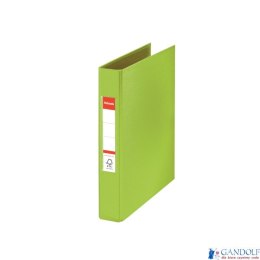 Segregator Esselte A5 z 2 kółkami, grzbiet 40 mm, zielony, , 47686