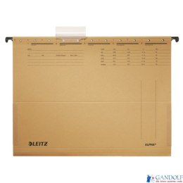 Teczki zawieszane z boczkami ALPHA, siarczanowy, Leitz 19160000