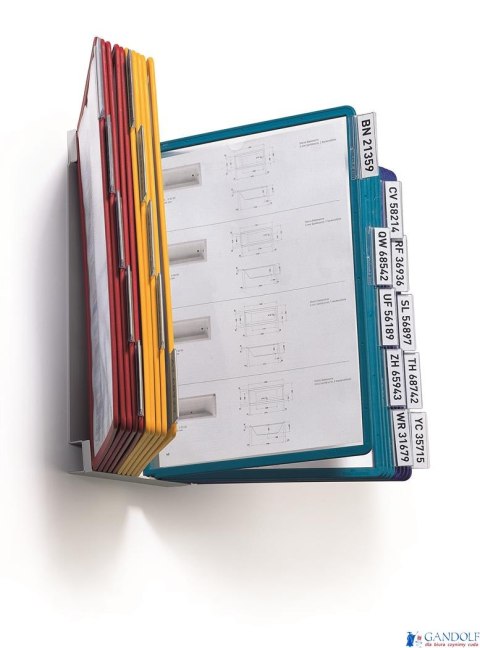 Uchwyt ścienny na 20 paneli A4 DURABLE VAIRO 5512-00