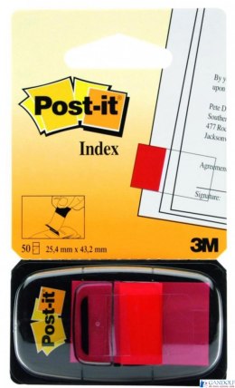 Zakładki indeksujące POST-IT 25x43mm czerwone 680-1 50sztuk 3M