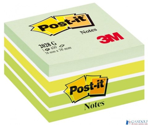 Bloczek 3M POST-IT 2028-G 76x76mm zielony 450k FT510093238