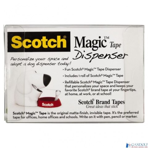 Dyspenser do taśm Scotch w kształcie pieska (C31-Dog), taśma GRATIS 3M-HK100010295 3M-HK100010295 Dyspenser do taśm Scotch w kształcie pieska (C31-Dog), taśma GRATIS 3M-HK100010295 3M-HK100010295