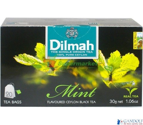 Herbata DILMAH MIĘTA (20 saszetek) czarna Herbata DILMAH MIĘTA (20 saszetek) czarna