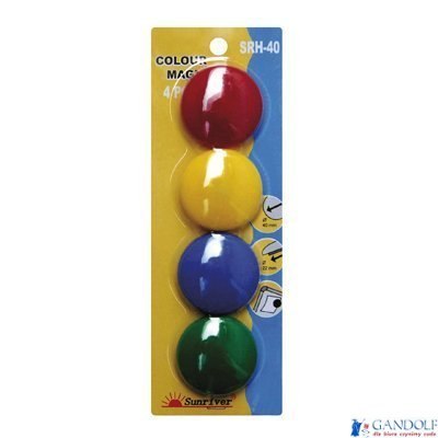 Magnesy ARGO kolorowe WF-40 opakowanie 4sztuki SRH-40 Magnesy ARGO kolorowe WF-40 opakowanie 4sztuki SRH-40