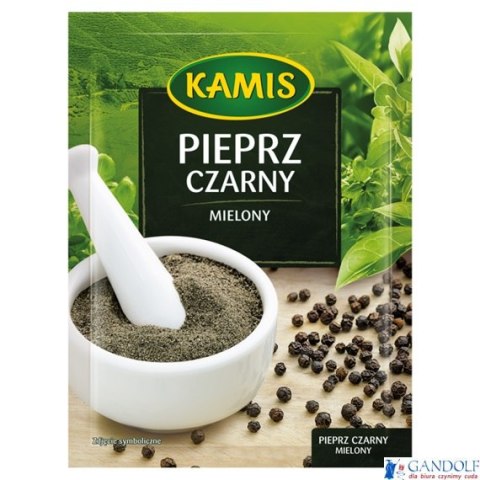 Pieprz czarny mielony KAMIS 16g Pieprz czarny mielony KAMIS 16g