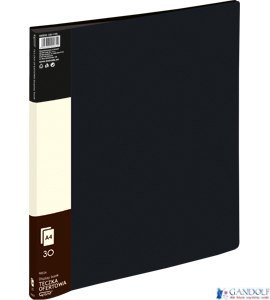 Teczka ofertowa 9003A, czarny, 30 koszulek GRAND 120-1195
