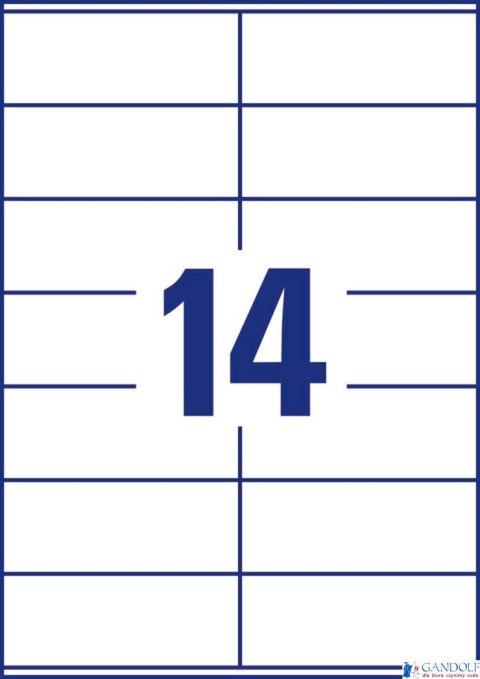 Trwałe etykiety uniwersalne 3477 105 x 41 100ark Avery Zweckform