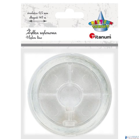 Żyłka ozdobna Craft-Fun Series - przezroczysta 0,5mm 40m (nylon) 363624 TITANUM Żyłka ozdobna Craft-Fun Series - przezroczysta 0,5mm 40m (nylon) 363624 TITANUM