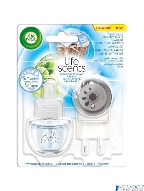 AIR WICK odświeżacz Elektryczny Świeżość Letniego Poranka komplet 19 ml 05482 AIR WICK odświeżacz Elektryczny Świeżość Letniego Poranka komplet 19 ml 05482