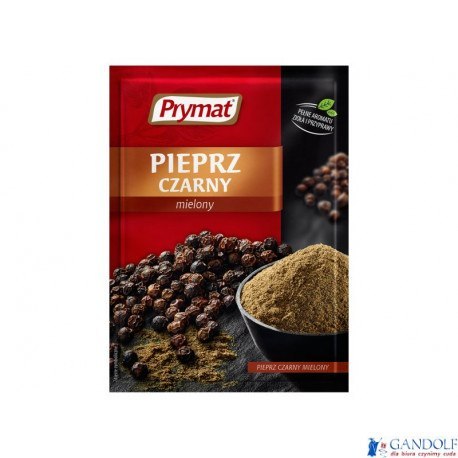 Pieprz czarny mielony PRYMAT 20g Pieprz czarny mielony PRYMAT 20g