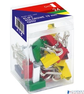 Klip 19mm mix kolorów plastikowe op.24szt GRAND 110-1637 Klip 19mm mix kolorów plastikowe op.24szt GRAND 110-1637