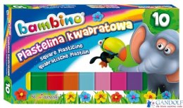 Plastelina BAMBINO 10 kol. Kwadrat *2823 ST.MAJEWSKI