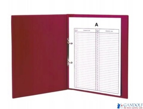 Segregator do akt osob. 6,5 cm 2r/d52 bordo TD-16-07 BIURFOL