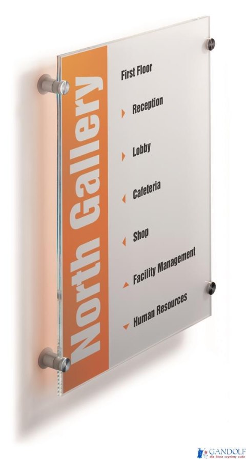 Tabliczka przydrzwiowa informacyjna 297*420, 482619 CRISTAL SIGN A3 DURABLE