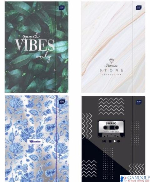 Teczka z gumką A4+ LUX UV METALLIC INTERDRUK *9035