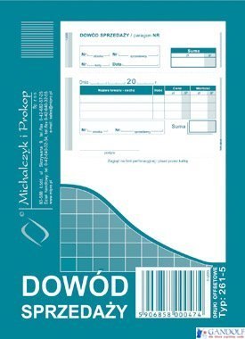 261-5 DS Dowód sprzedaży A6 MICHALCZYK I PROKOP