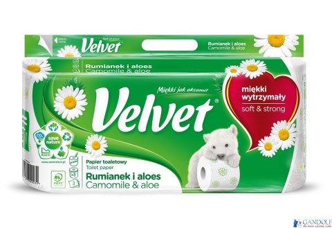 Papier toaletowy VELVET (8) zapach RUMIANEK Papier toaletowy VELVET (8) zapach RUMIANEK