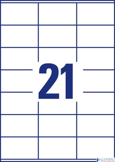 Trwałe etykiety uniwersalne 3481 70 x 41 100ark Avery Zweckform