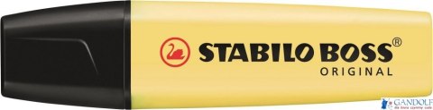 Zakreślacz STABILO BOSS pastelowy żółty 70/144