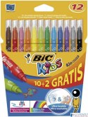 Flamastry BIC Kids Kid Couleur 10+2szt, 9202942