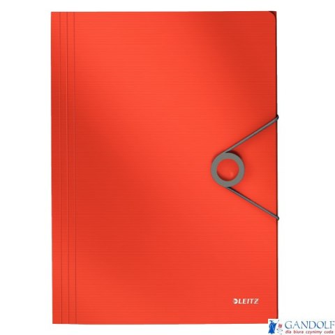 Teczka z gumką PP LEITZ SOLID A4 jasnoczerwona 45631020