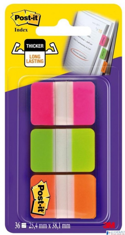 Zakładki indeksujące POST-IT_ do archiwizacji (686-PGOEU), PP, silne, 38x25mm, 3x22 kart., mix kolorów Zakładki indeksujące POST-IT_ do archiwizacji (686-PGOEU), PP, silne, 38x25mm, 3x22 kart., mix kolorów