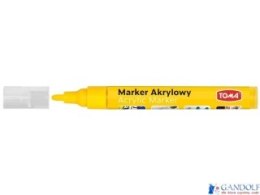 Marker akrylowy, fibrowa końcówka okrągła 2-5mm, żółty TO-402 Toma