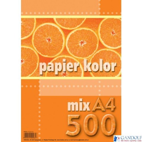 Papier xero A4 mix kolorów (500 arkuszy) KRESKA 231