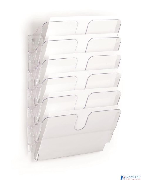 FLEXIPLUS A4 6 poziomych pojemników na dokumenty, przezroczyste 1700014401 DURABLE FLEXIPLUS A4 6 poziomych pojemników na dokumenty, przezroczyste 1700014401 DURABLE