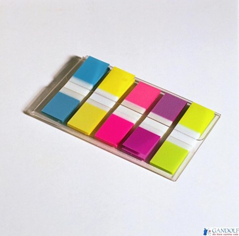 Zakładki indeksujące POST-IT_ (683-5CB), PP, 12x43mm, 5x20 kart., mix kolorów Zakładki indeksujące POST-IT_ (683-5CB), PP, 12x43mm, 5x20 kart., mix kolorów