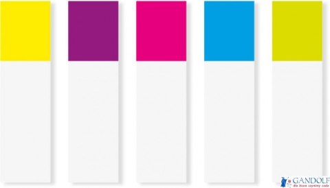 Zakładki indeksujące POST-IT_ (683-5CB), PP, 12x43mm, 5x20 kart., mix kolorów Zakładki indeksujące POST-IT_ (683-5CB), PP, 12x43mm, 5x20 kart., mix kolorów