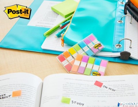 Zakładki indeksujące POST-IT_ (683-5CB), PP, 12x43mm, 5x20 kart., mix kolorów Zakładki indeksujące POST-IT_ (683-5CB), PP, 12x43mm, 5x20 kart., mix kolorów