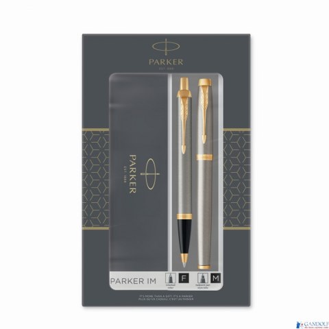 Zestaw IM BRUSH METAL GT (Długopis + Pióro kulkowe) PARKER 2093217 (X) Zestaw IM BRUSH METAL GT (Długopis + Pióro kulkowe) PARKER 2093217 (X)