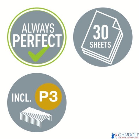 Zszywacz średni 5500 LEITZ szary 24-26/6 30k 55000085