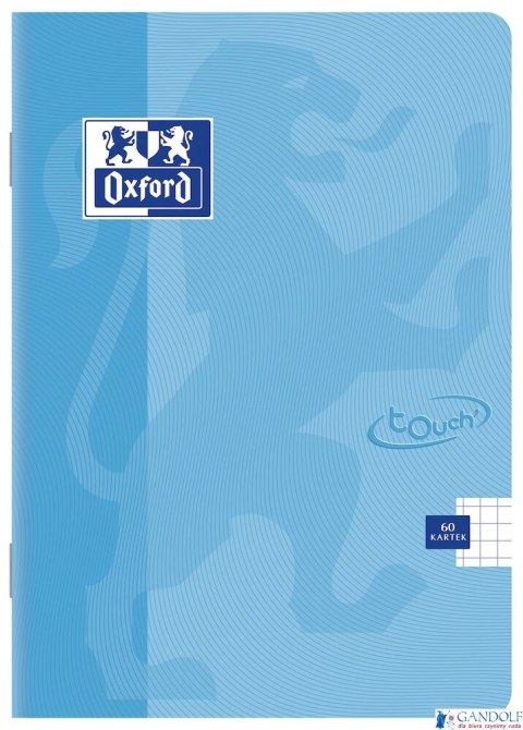 Brulion A5 96 kartek, TOUCH PASTEL kratka z marginesem OXFORD 400123215 (X) Brulion A5 96 kartek, TOUCH PASTEL kratka z marginesem OXFORD 400123215 (X)