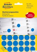 Kółka do zaznaczania 3375 Q18 22 ark niebieskie trwałe, Avery Zweckform