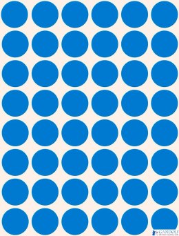 Kółka do zaznaczania 3375 Q18 22 ark niebieskie trwałe, Avery Zweckform