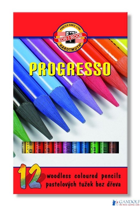 Kredki PROGRESSO 12 *8756* KOH I NOOR Kredki PROGRESSO 12 *8756* KOH I NOOR