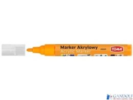 Marker akrylowy, fibrowa końcówka okrągła 2-5mm, pomarańczowy metalic TO-402 Toma