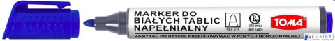 Marker do białych tablic napełnialny ARTLINE, końcówka okrągła, niebieski TO-276 Toma suchościeralny (X) Marker do białych tablic napełnialny ARTLINE, końcówka okrągła, niebieski TO-276 Toma suchościeralny (X)