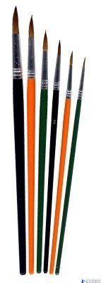 Pędzle 252A okrągłe 6 szt. rozm. 1-11, 6 szt. GRAND 170-1420