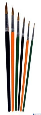 Pędzle 252A okrągłe 6 szt. rozm. 1-11, 6 szt. GRAND 170-1420