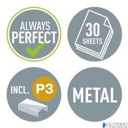 Zszywacz 55020 LEITZ 24-26/6 30k jasnoniebieski średni metalowy 55020030